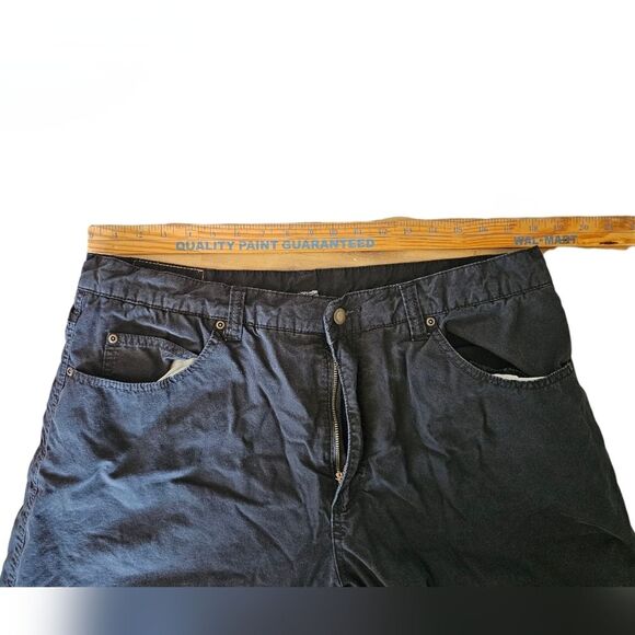 Smith's Workwear Fleece Lined Pants 38x32 Black Warm Outdoor Carpenter Utility - Picture 9 of 11